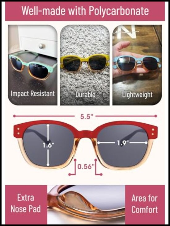 Polarized Sunglasses UV400 Protection Retro Square Women Sunglasses Flex Hinge main image 3